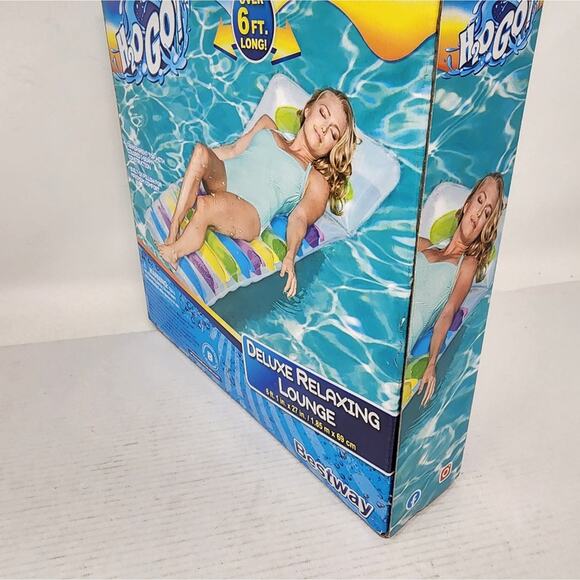 Pool Float Bestway H2O Go Relaxing Pool Float 73 inches Sealed in Box New - Picture 5 of 6